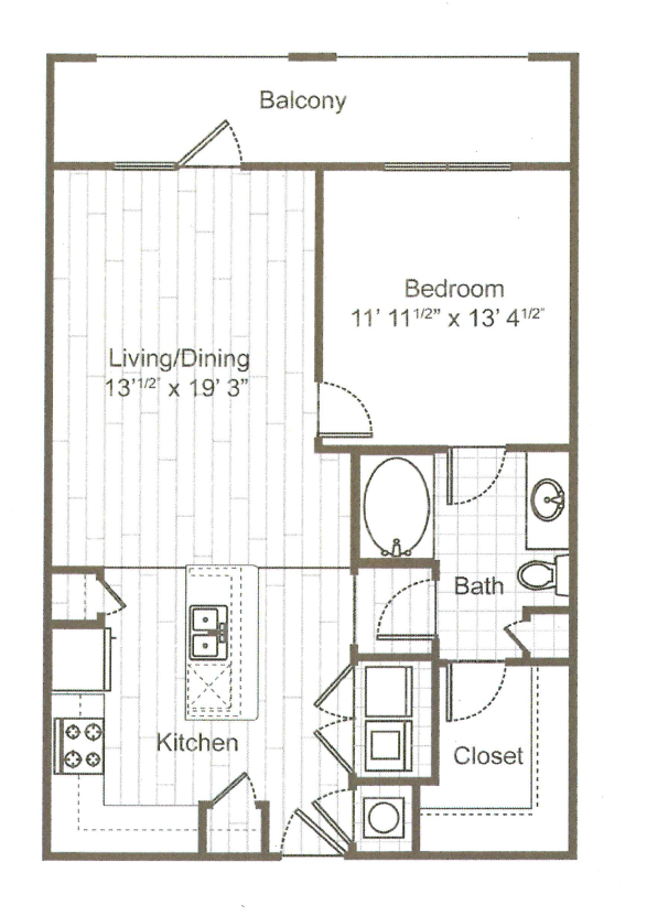 1 Bedroom 1 Bathroom Apartment for rent at ARIUM Uptown West in Houston, TX