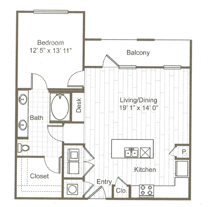 1 Bedroom 1 Bathroom Apartment for rent at ARIUM Uptown West in Houston, TX