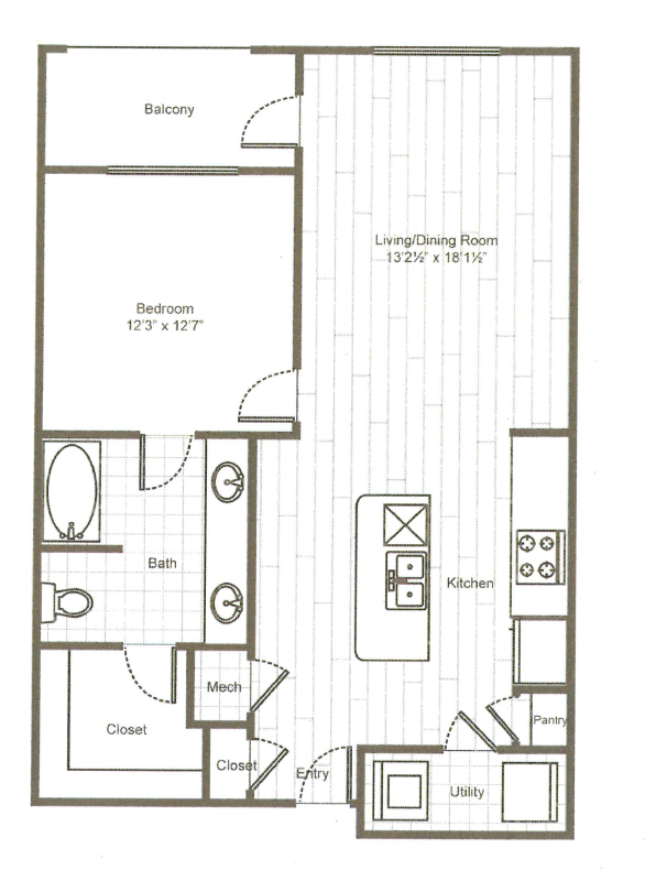 1 Bedroom 1 Bathroom Apartment for rent at ARIUM Uptown West in Houston, TX