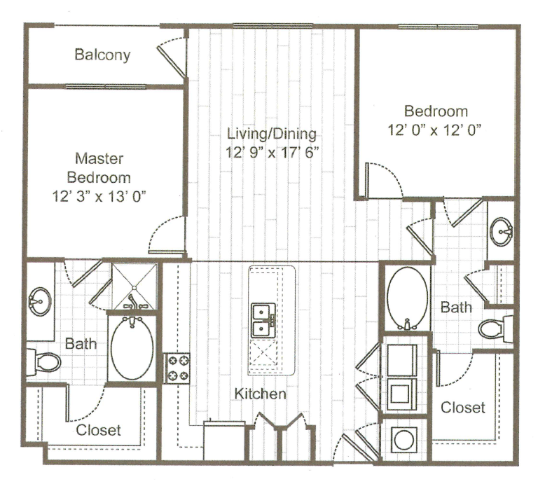 2 Bedrooms 2 Bathrooms Apartment for rent at ARIUM Uptown West in Houston, TX