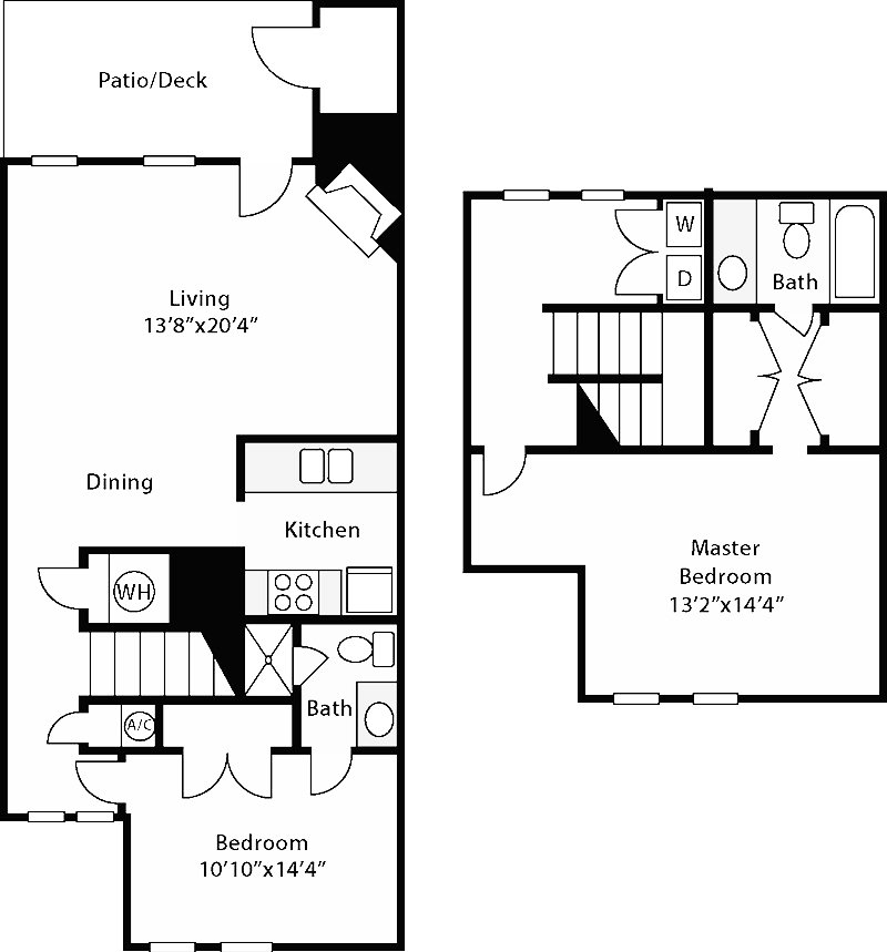 2 Bedrooms 2 Bathrooms Apartment for rent at Stonehenge in Raleigh, NC
