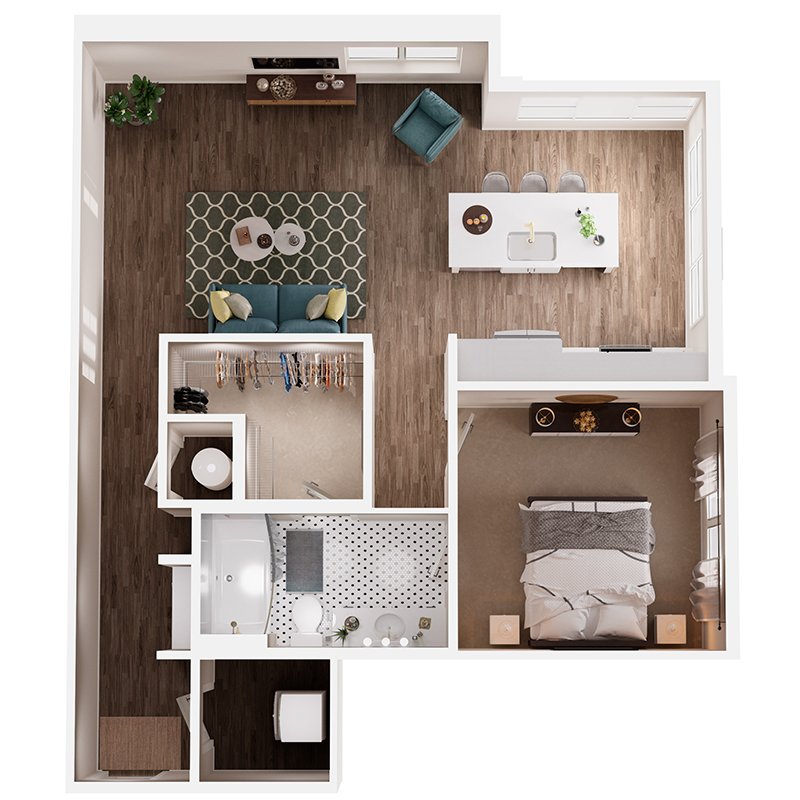 1 Bedroom 1 Bathroom Apartment for rent at Broadstone Queen City in Charlotte, NC