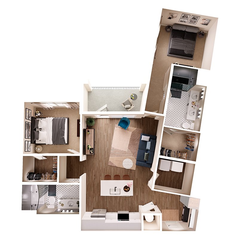 2 Bedrooms 2 Bathrooms Apartment for rent at Broadstone Queen City in Charlotte, NC
