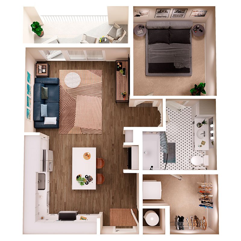 1 Bedroom 1 Bathroom Apartment for rent at Broadstone Queen City in Charlotte, NC