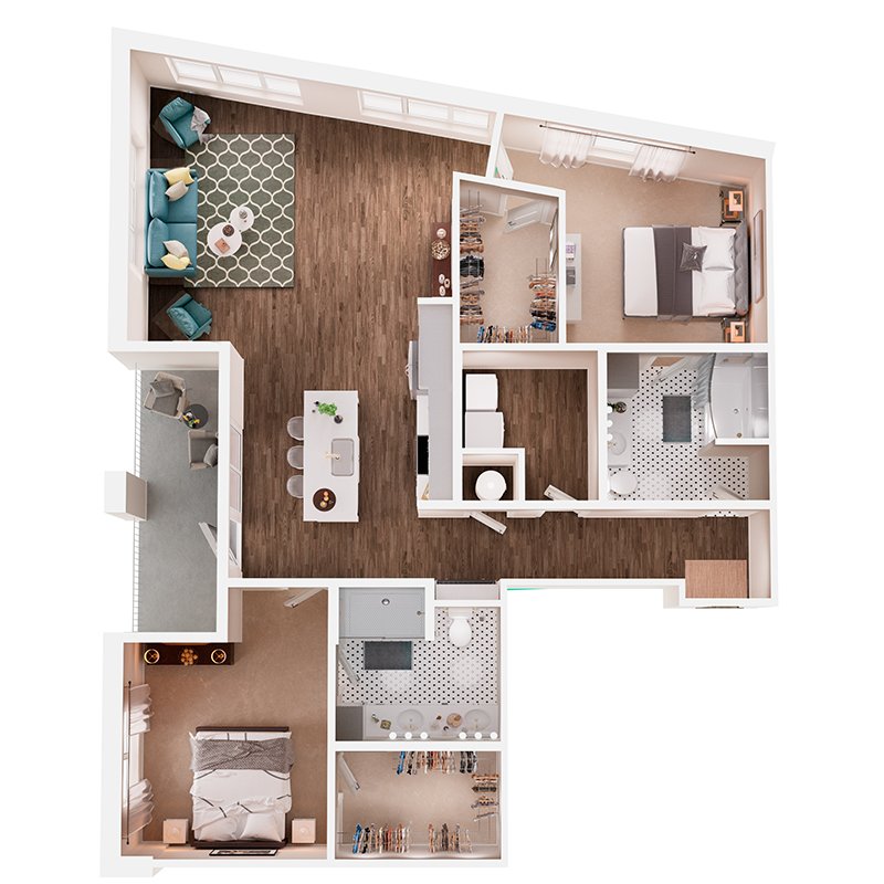 2 Bedrooms 2 Bathrooms Apartment for rent at Broadstone Queen City in Charlotte, NC