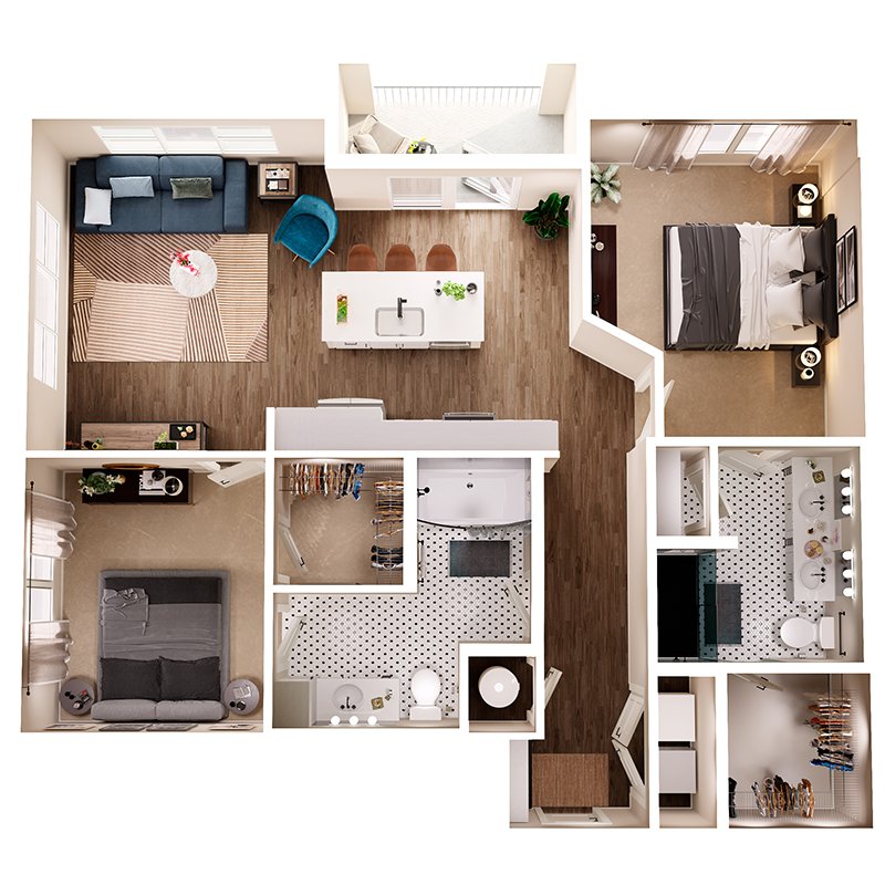 2 Bedrooms 2 Bathrooms Apartment for rent at Broadstone Queen City in Charlotte, NC
