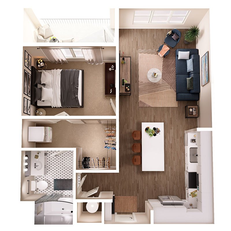 1 Bedroom 1 Bathroom Apartment for rent at Broadstone Queen City in Charlotte, NC