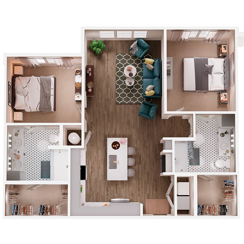 2 Bedrooms 2 Bathrooms Apartment for rent at Broadstone Queen City in Charlotte, NC