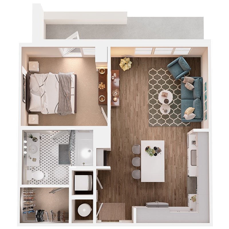 1 Bedroom 1 Bathroom Apartment for rent at Broadstone Queen City in Charlotte, NC
