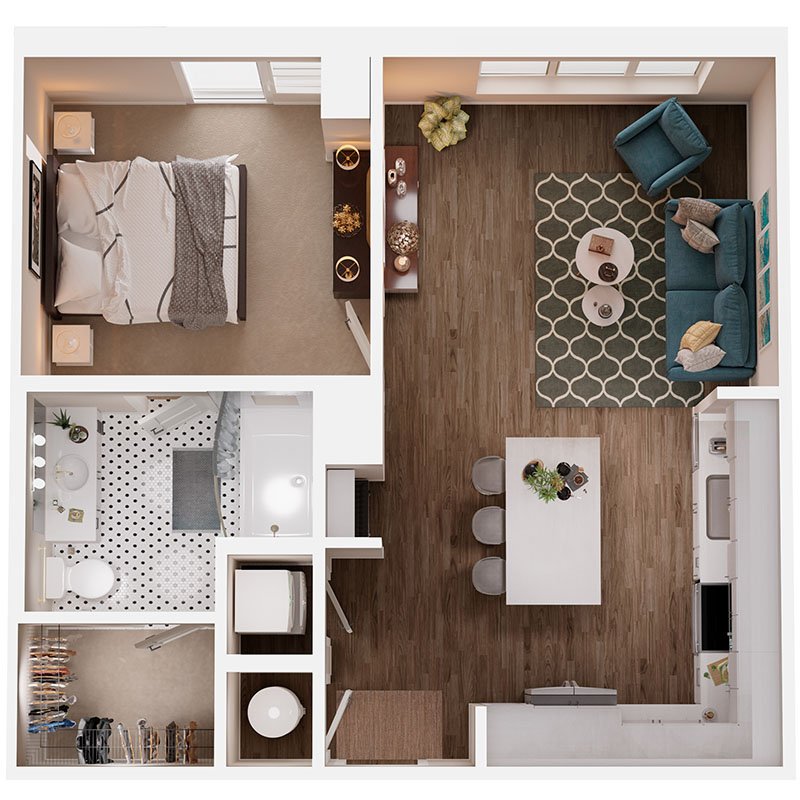 1 Bedroom 1 Bathroom Apartment for rent at Broadstone Queen City in Charlotte, NC