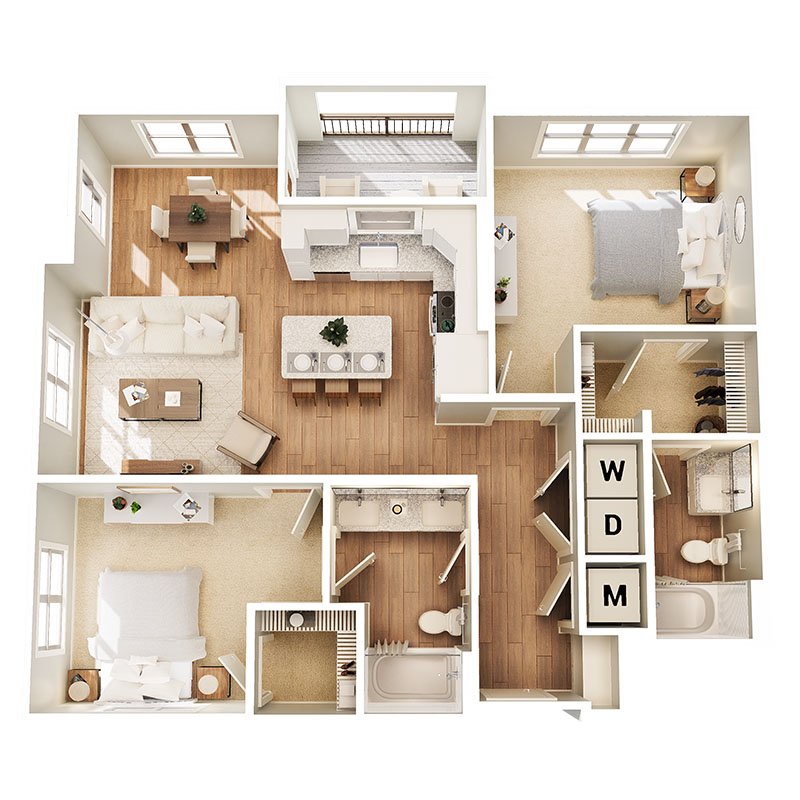 2 Bedrooms 2 Bathrooms Apartment for rent at Broadstone Lemmond Farm in Charlotte, NC