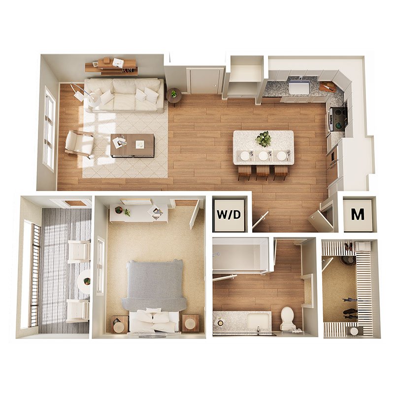 1 Bedroom 1 Bathroom Apartment for rent at Broadstone Lemmond Farm in Charlotte, NC