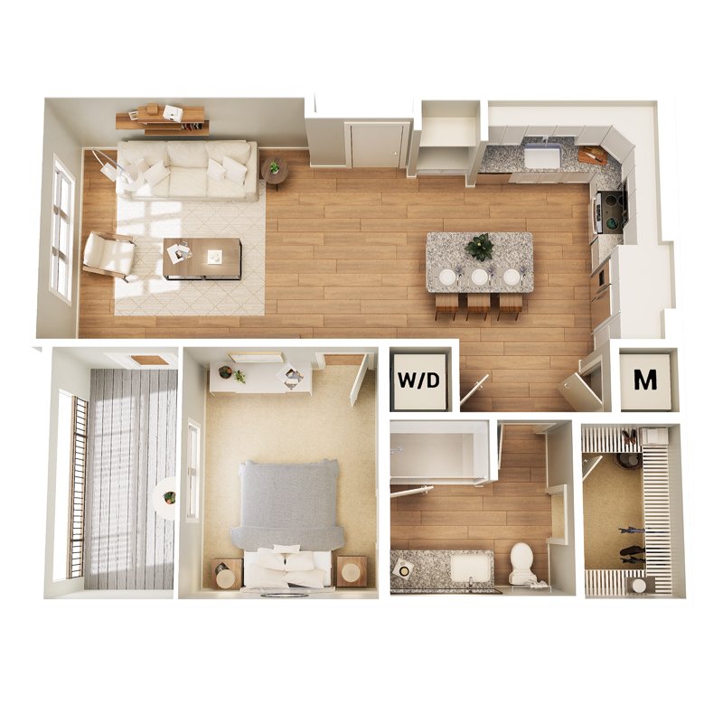 1 Bedroom 1 Bathroom Apartment for rent at Broadstone Lemmond Farm in Charlotte, NC