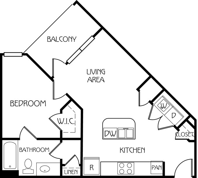 1 Bedroom 1 Bathroom Apartment for rent at The Retreat At Corvallis in Corvallis, OR