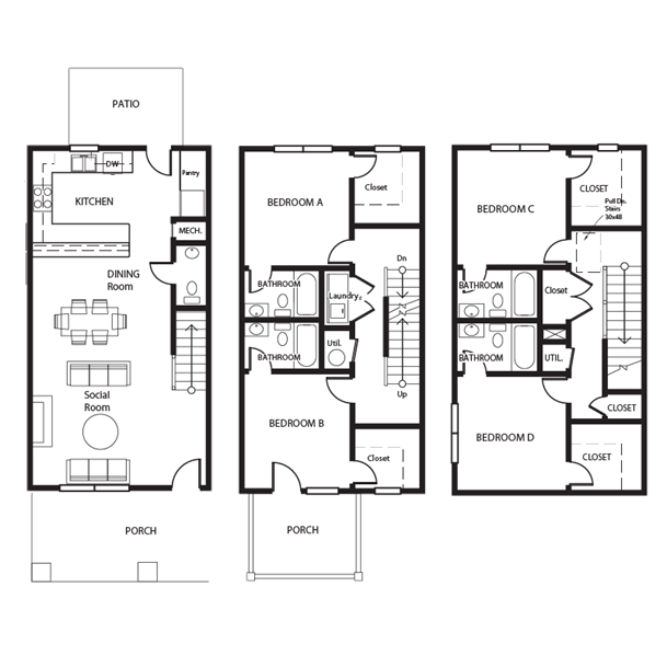 4 Bedrooms 4+ Bathrooms Apartment for rent at The Retreat At Corvallis in Corvallis, OR