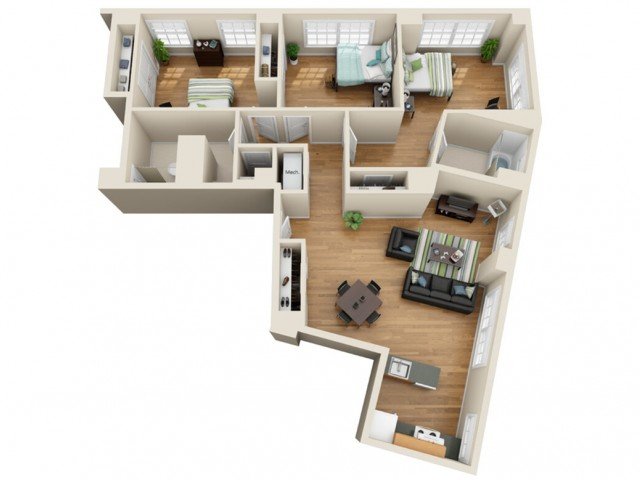 3 Bedrooms 2 Bathrooms Apartment for rent at Coronado Place and Towers in St Louis, MO