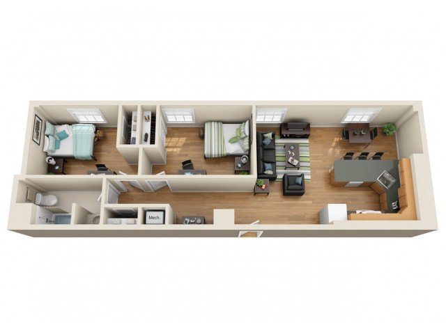 2 Bedrooms 1 Bathroom Apartment for rent at Coronado Place and Towers in St Louis, MO