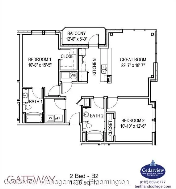 Gateway Apartment for rent in Bloomington, IN