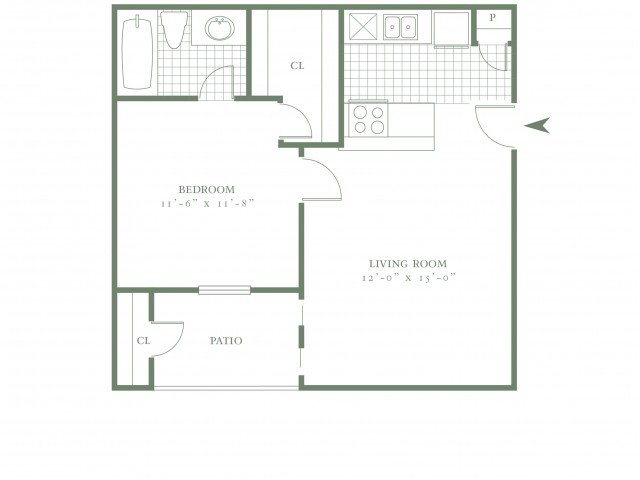 1 Bedroom 1 Bathroom Apartment for rent at The Village Bend East in Dallas, TX