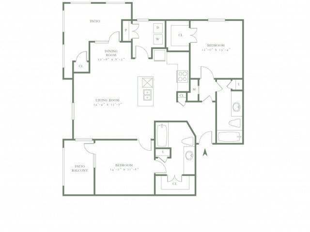 2 Bedrooms 2 Bathrooms Apartment for rent at The Village Upper East Side in Dallas, TX