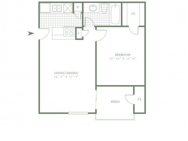1 Bedroom 1 Bathroom Apartment for rent at The Village Park in Dallas, TX