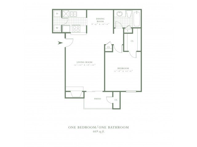 1 Bedroom 1 Bathroom Apartment for rent at The Village Park in Dallas, TX