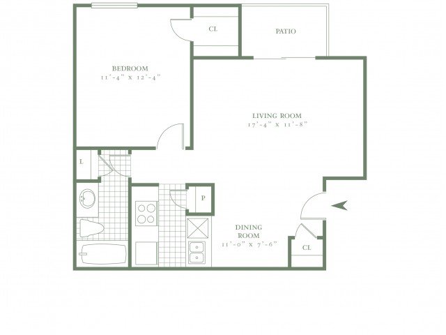 1 Bedroom 1 Bathroom Apartment for rent at The Village Bend in Dallas, TX