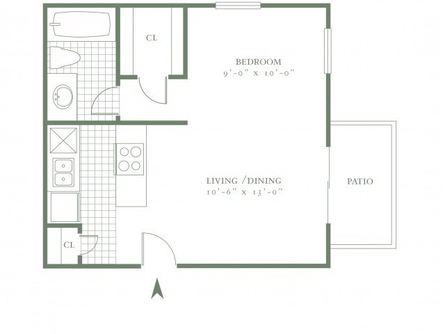 1 Bedroom 1 Bathroom Apartment for rent at The Village Corners East in Dallas, TX