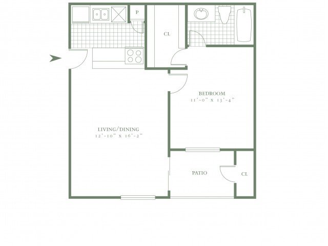 1 Bedroom 1 Bathroom Apartment for rent at The Village Meadow in Dallas, TX