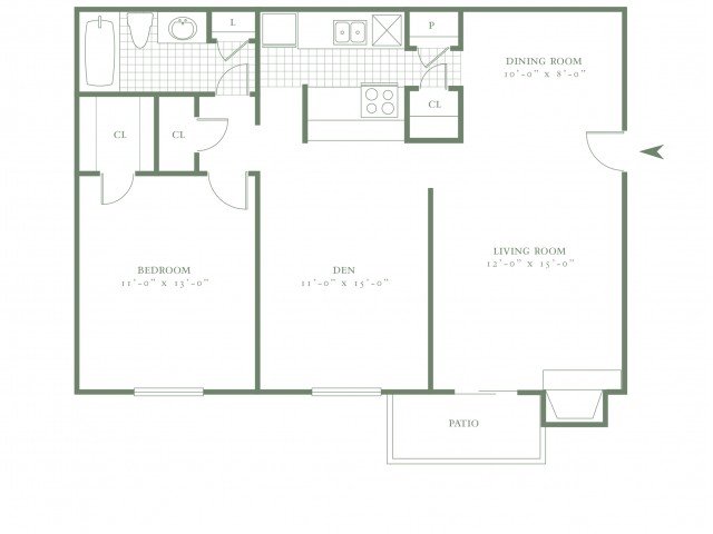 1 Bedroom 1 Bathroom Apartment for rent at The Village Meadow in Dallas, TX