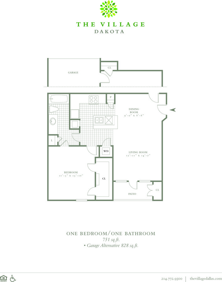 1 Bedroom 1 Bathroom Apartment for rent at The Village Dakota in Dallas, TX
