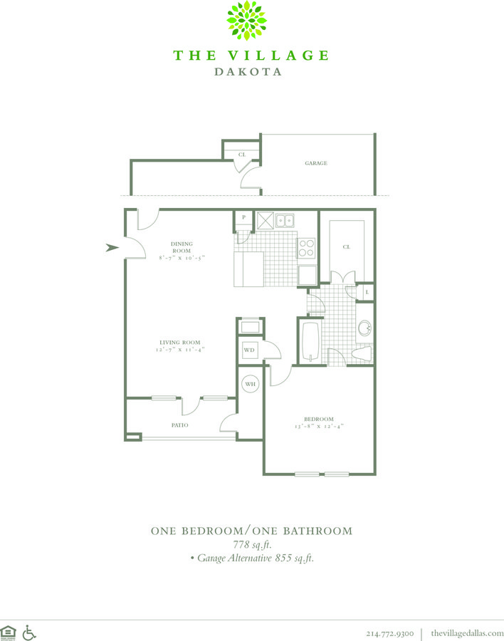 1 Bedroom 1 Bathroom Apartment for rent at The Village Dakota in Dallas, TX