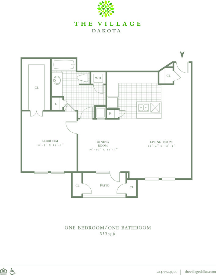 1 Bedroom 1 Bathroom Apartment for rent at The Village Dakota in Dallas, TX