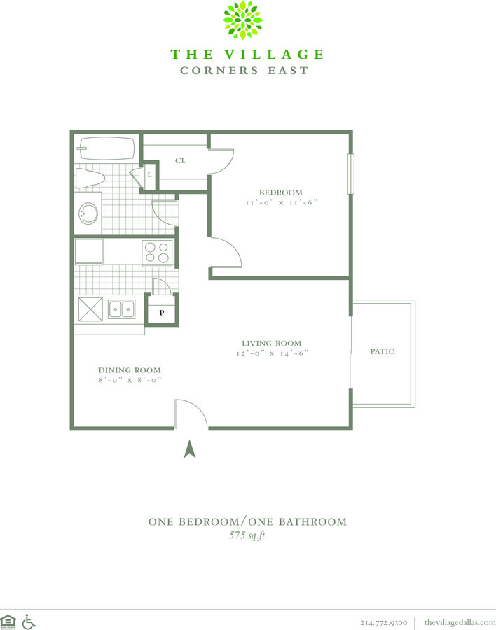 1 Bedroom 1 Bathroom Apartment for rent at The Village Corners East in Dallas, TX