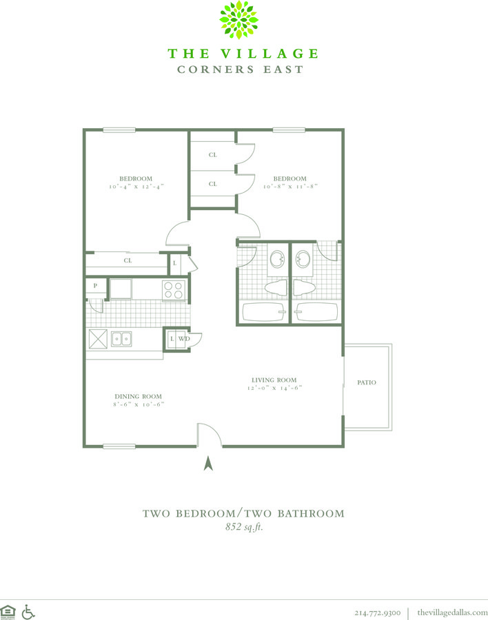 2 Bedrooms 2 Bathrooms Apartment for rent at The Village Corners East in Dallas, TX