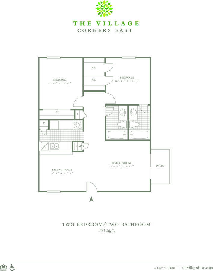 2 Bedrooms 2 Bathrooms Apartment for rent at The Village Corners East in Dallas, TX