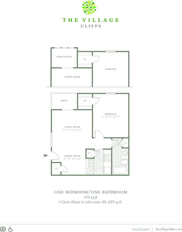 1 Bedroom 1 Bathroom Apartment for rent at The Village Cliffs in Dallas, TX
