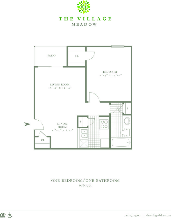 1 Bedroom 1 Bathroom Apartment for rent at The Village Meadow in Dallas, TX