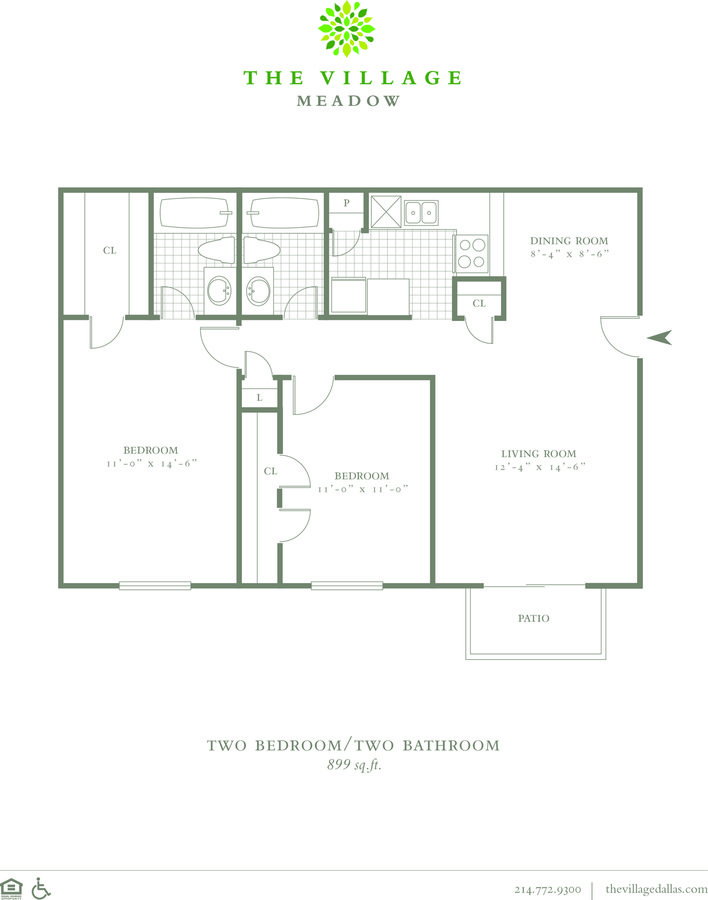 2 Bedrooms 2 Bathrooms Apartment for rent at The Village Meadow in Dallas, TX