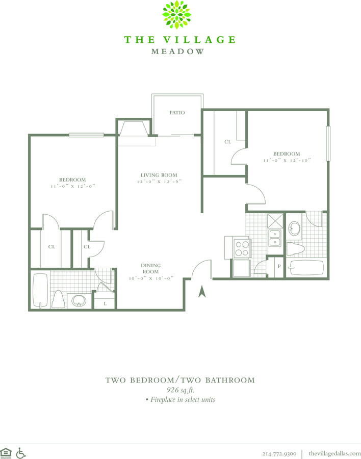 2 Bedrooms 2 Bathrooms Apartment for rent at The Village Meadow in Dallas, TX