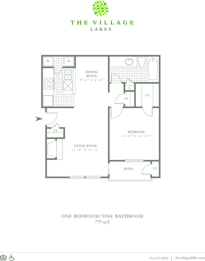 1 Bedroom 1 Bathroom Apartment for rent at The Village Lakes in Dallas, TX