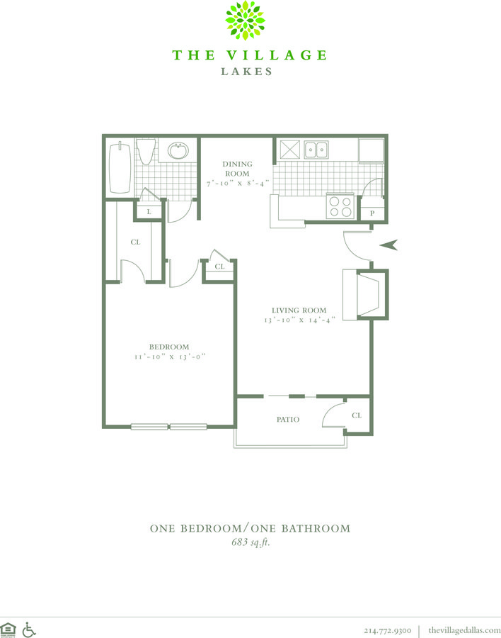 1 Bedroom 1 Bathroom Apartment for rent at The Village Lakes in Dallas, TX