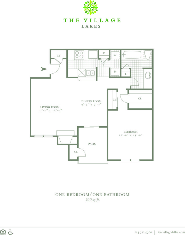 1 Bedroom 1 Bathroom Apartment for rent at The Village Lakes in Dallas, TX
