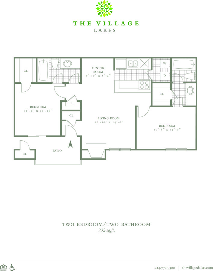2 Bedrooms 2 Bathrooms Apartment for rent at The Village Lakes in Dallas, TX