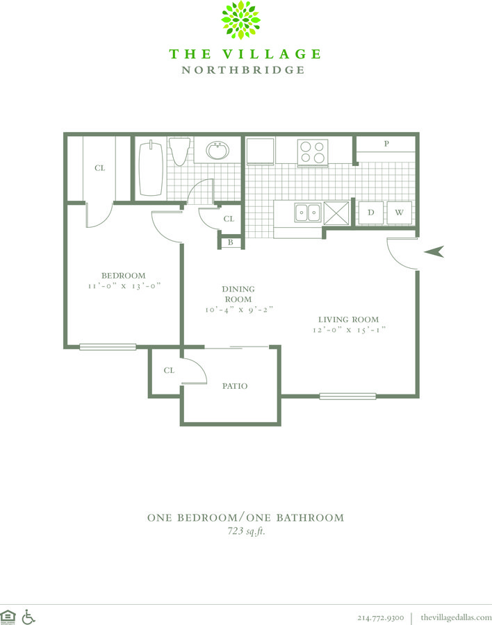 1 Bedroom 1 Bathroom Apartment for rent at The Village Northbridge in Dallas, TX