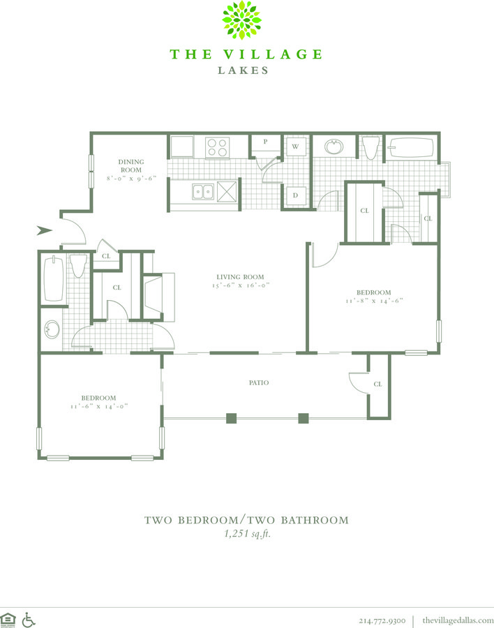 2 Bedrooms 2 Bathrooms Apartment for rent at The Village Lakes in Dallas, TX