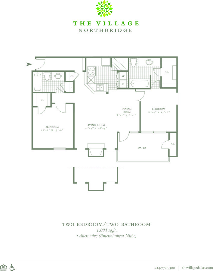2 Bedrooms 2 Bathrooms Apartment for rent at The Village Northbridge in Dallas, TX