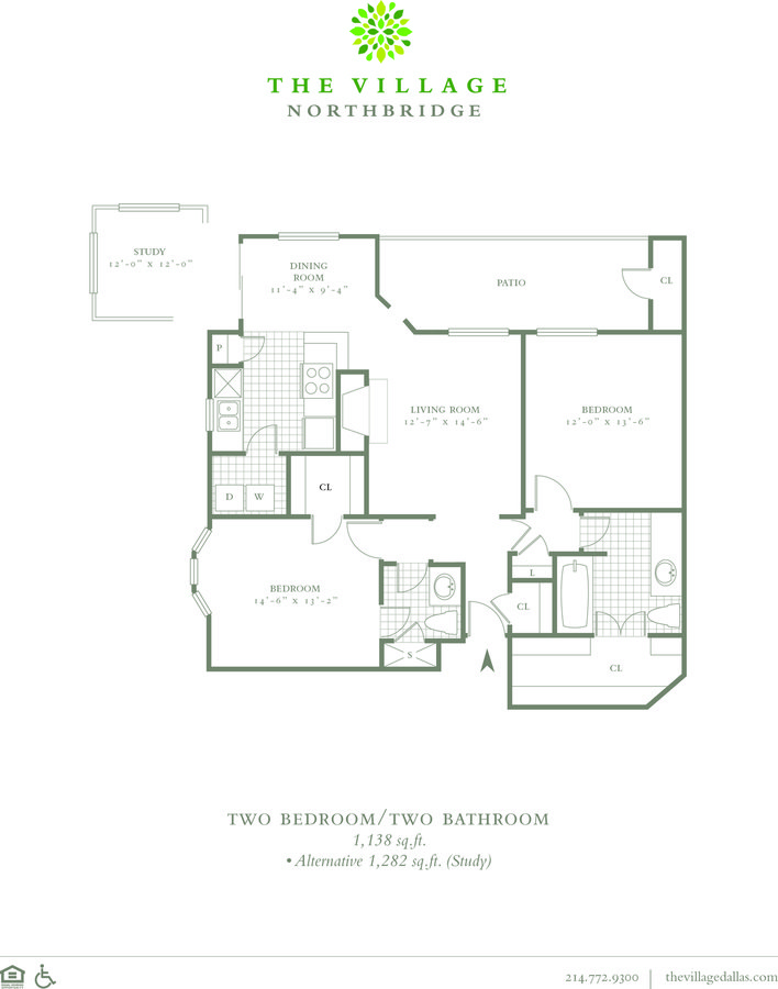 2 Bedrooms 2 Bathrooms Apartment for rent at The Village Northbridge in Dallas, TX