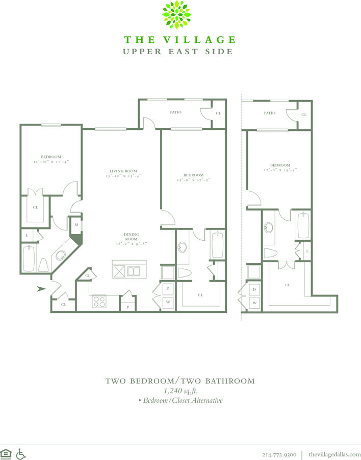 2 Bedrooms 2 Bathrooms Apartment for rent at The Village Upper East Side in Dallas, TX