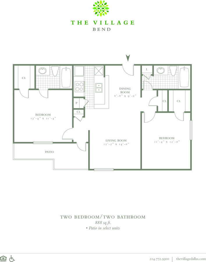 2 Bedrooms 2 Bathrooms Apartment for rent at The Village Bend in Dallas, TX